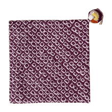 Lataa kuva Galleria-katseluun, Kimono-fabric coaster with Japanese traditional Shibori patterns