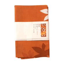 Load image into Gallery viewer, Japanese textile wall-art hanging with autumn pattern (Momoji maple)