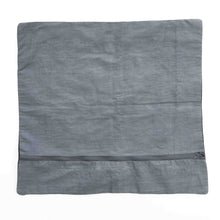 Lataa kuva Galleria-katseluun, Suzani hand-embroidered cushion cover - dark grey