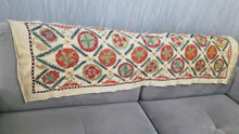 Load image into Gallery viewer, Suzani hand-embroidered silk fabric