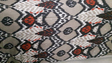 Load image into Gallery viewer, Handmade camel wool textile with prints - beige &amp; orange color