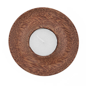 Wooden candle holder from Laos