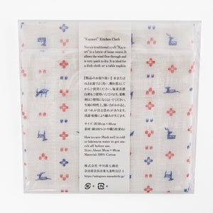 Kitchen cloth with Japanese design