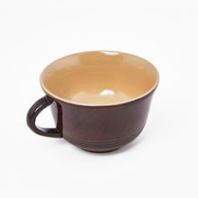 Load image into Gallery viewer, Hida-Shunkei lacquered wooden coffee/teacup and saucer set.