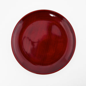 Hida-Shunkei rot lackierter Teller