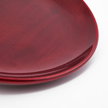 Afbeelding in Gallery-weergave laden, Hida-Shunkei red-lacquered plate