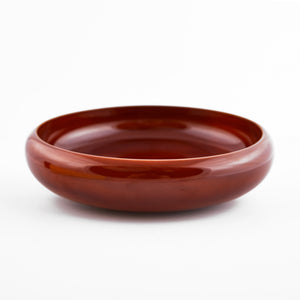 Golden color Hida-Shunkei lacquered wooden bowl
