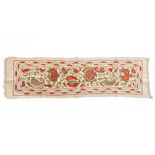 Charger l&#39;image dans la galerie, Suzani hand-embroidered fabric - beige