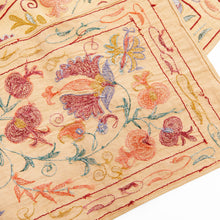 Load image into Gallery viewer, Suzani hand-embroidered fabric - apricot