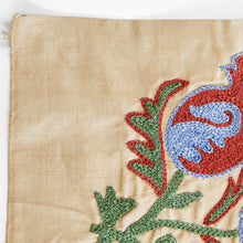 Cargar imagen en el visor de la galería, Suzani hand-embroidered silk fabric (vase mat)