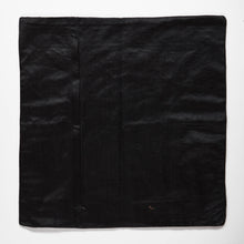 Ladda upp bild till gallerivisning, Suzani hand-embroidered silk cushion cover - black