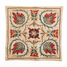 Ladda upp bild till gallerivisning, Uzbeki contemporary silk Suzani cushion cover