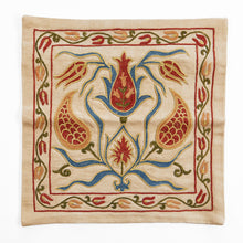 Load image into Gallery viewer, Uzbeki contemporary silk Suzani cushion cover