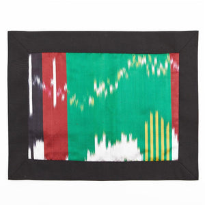 Green /multi-color Khan Atlas placemat