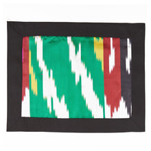Cargar imagen en el visor de la galería, Green /multi-color Khan Atlas placemat