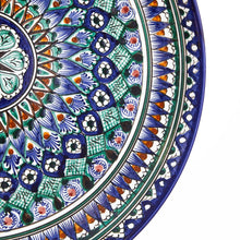 Load image into Gallery viewer, Beautiful blue Rishtan ceramics from Uzbekistan by a master