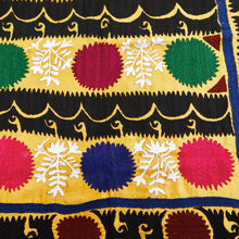 Ladda upp bild till gallerivisning, Vintage silk hand-embroidered Suzani from Uzbekistan 【One and only item!】